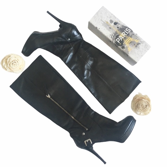 Nine West ✪ Stiletto Tall Platform Leather Boot ✪ - Picture 11 of 12